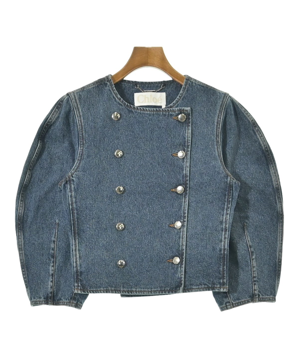 Chloé デニムジャケット 34サイズ Chloe（クロエ）デニムジャケット 青 サイズ:34(XXS位) レディース