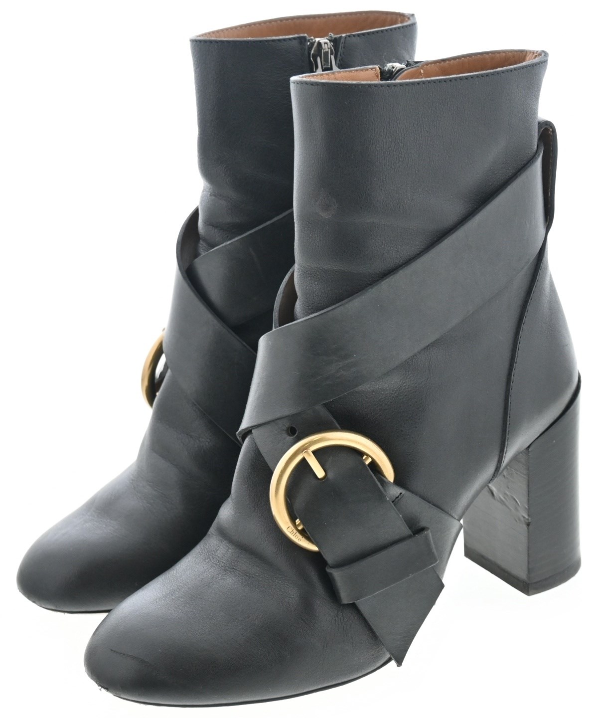 【美品】✨Chloe クロエ 23cm ロングブーツ レザー 茶系 36 y2k Chloe（クロエ）ブーツ 黒 サイズ:EU36(22.5cm位) レディース