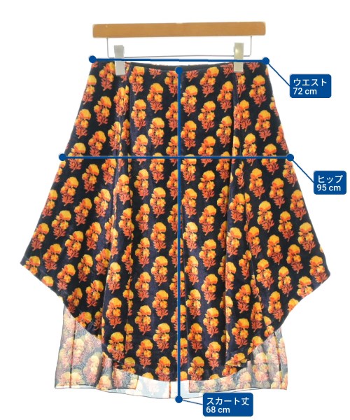 Chloe（クロエ）ひざ丈スカート 紺 サイズ:36(XS位) レディース/2200639829265