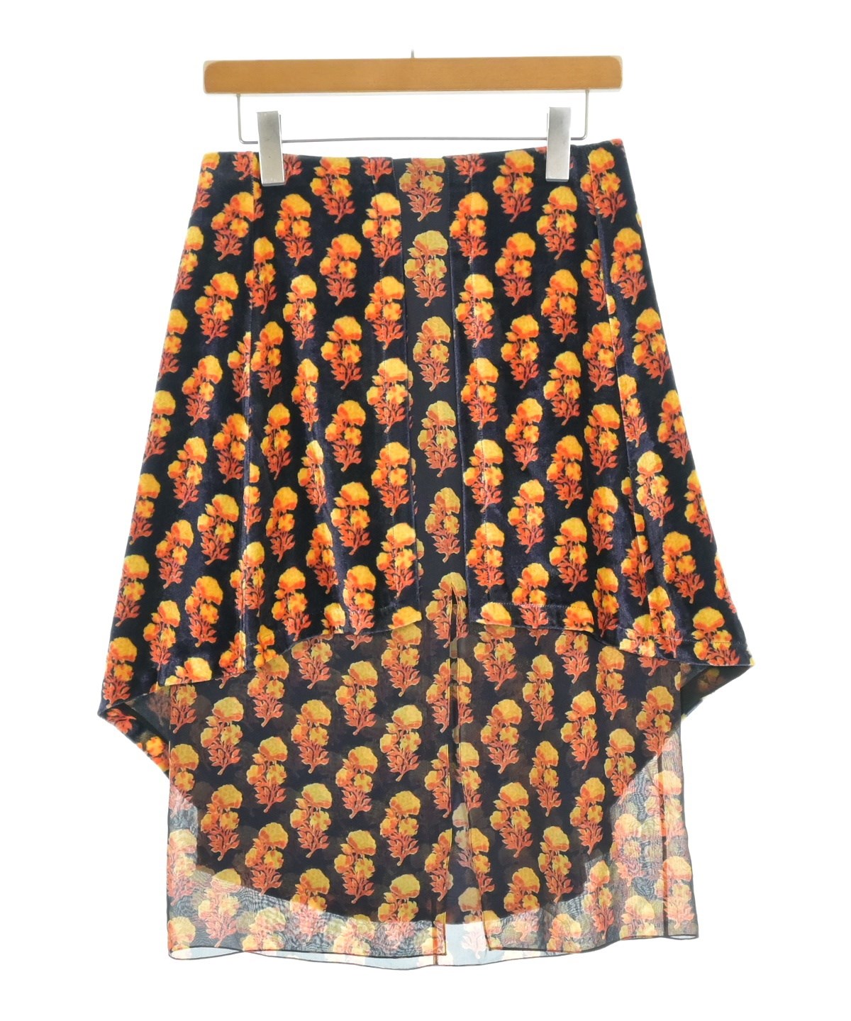 chloe　シルクスカート シルクモスリン製フルイドマキシスカート 黒 - Chloé