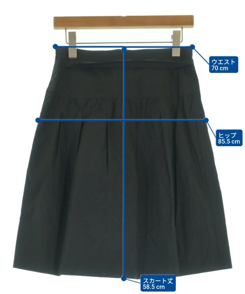 Chloe（クロエ）ひざ丈スカート 黒 サイズ:36(XS位) レディース/2200633338077