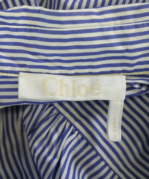 Chloe（クロエ）シャツワンピース 青 サイズ:34(XXS位) レディース/2200642504098