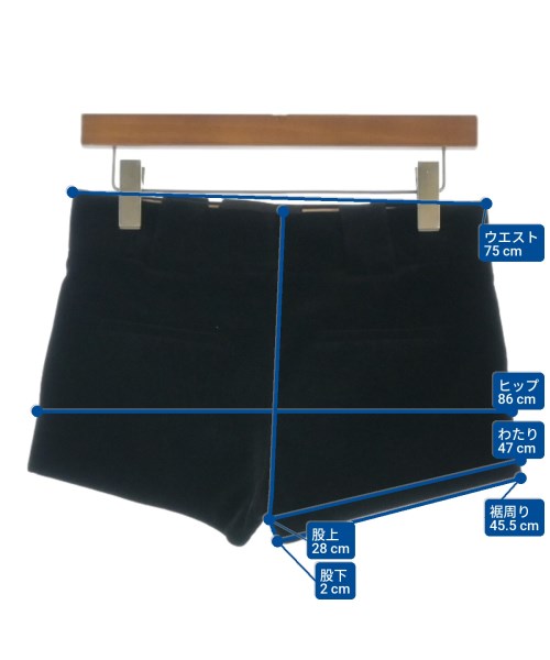 Chloe（クロエ）ショートパンツ 黒 サイズ:34(S位) レディース/2200642891082
