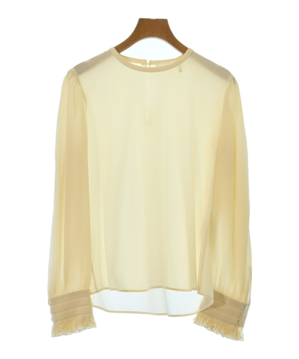 Chloe - Chloe クロエ ブラウス 34(XS位) ベージュxオレンジx紺等(総柄) 【古着】【中古】 Chloe（クロエ）ブラウス 黄 サイズ:34(XXS位) レディース