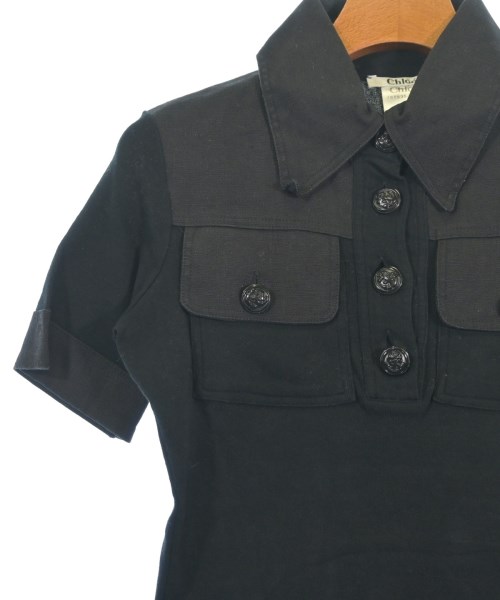 Chloe（クロエ）ポロシャツ 黒 サイズ:XS レディース/2200618640423