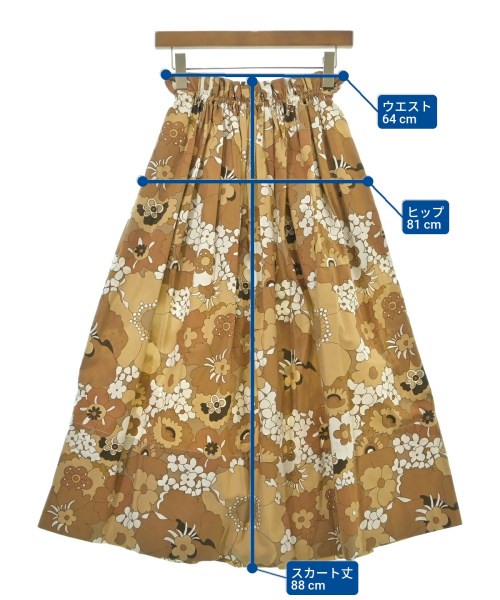 Chloe（クロエ）ロング・マキシ丈スカート 茶 サイズ:34(XXS位) レディース/2200626338343