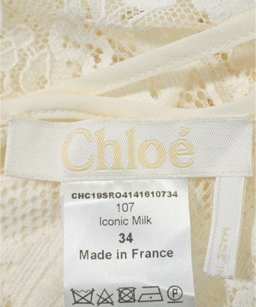 Chloe（クロエ）ワンピース 白 サイズ:34(XXS位) レディース/2200610707032