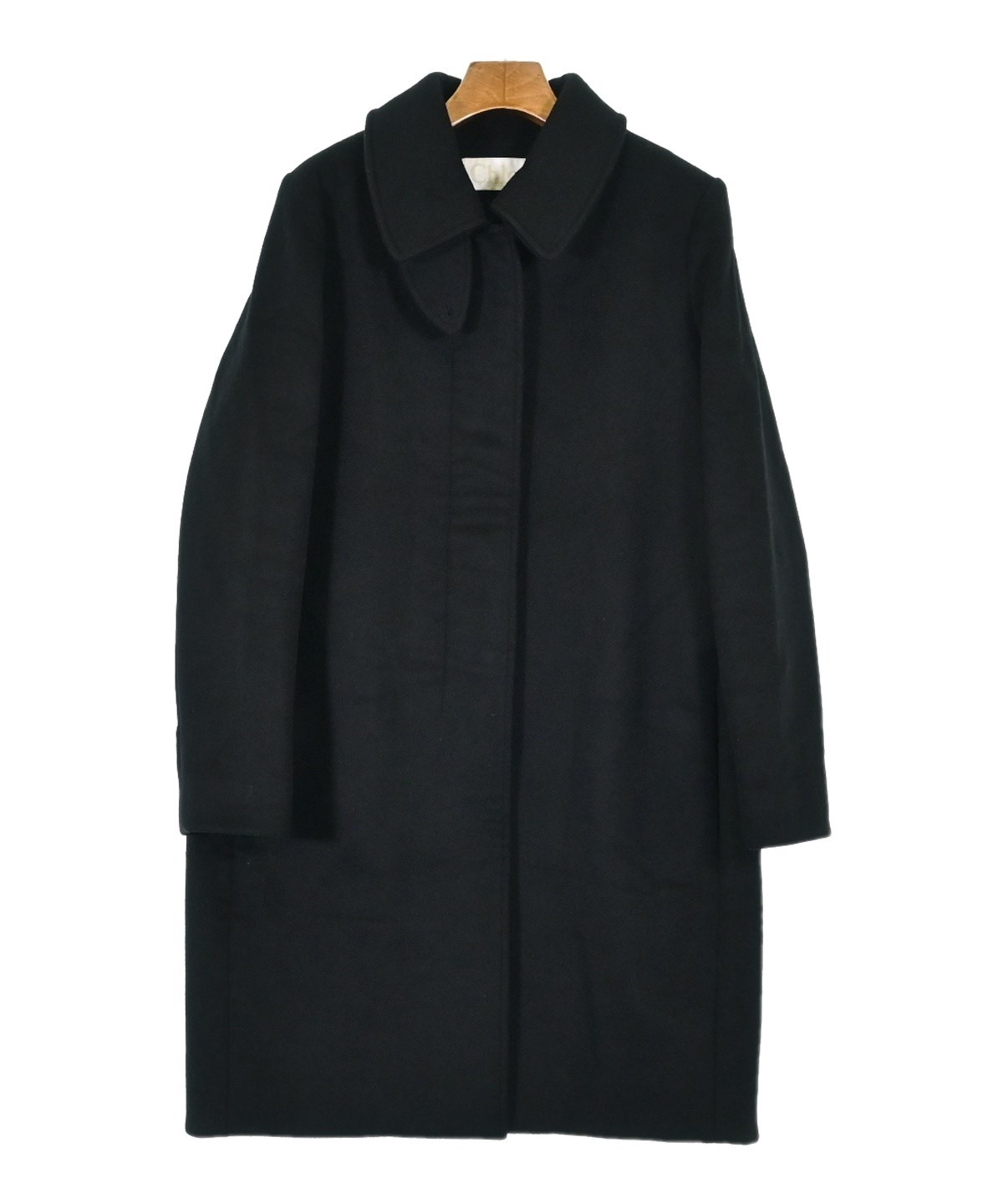 Chloe（クロエ）ステンカラーコート 黒 サイズ:40(M位) レディース