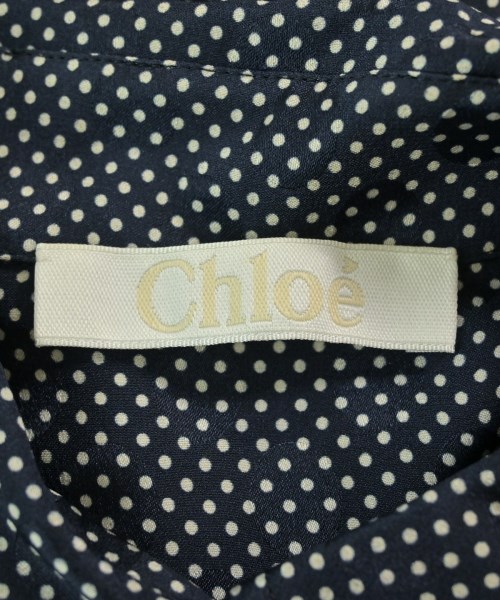 Chloe（クロエ）ブラウス 紺 サイズ:36(XS位) レディース/2200673675057