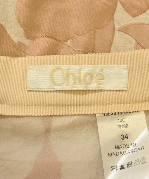 Chloe（クロエ）ひざ丈スカート ベージュ サイズ:34(XXS位) レディース/2200672911583