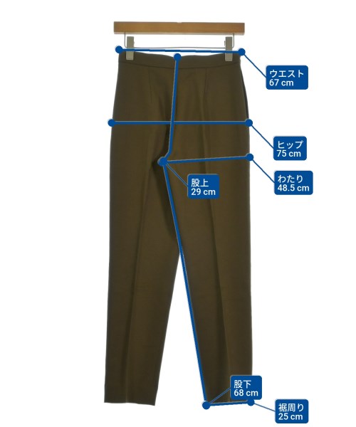 Chloe（クロエ）スラックス 茶 サイズ:34(XXS位) レディース/2200677642031