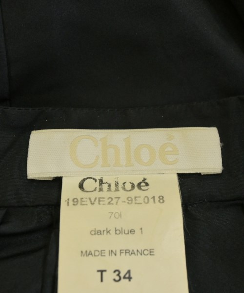 Chloe（クロエ）ブラウス 紺 サイズ:34(XXS位) レディース/2200679377016