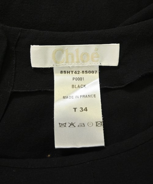 Chloe（クロエ）ブラウス 黒 サイズ:34(XXS位) レディース/2200679377122
