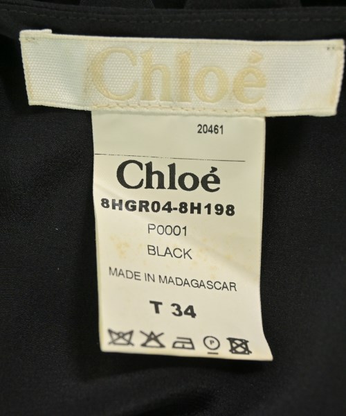 Chloe（クロエ）ワンピース 黒 サイズ:34(XXS位) レディース/2200681595118