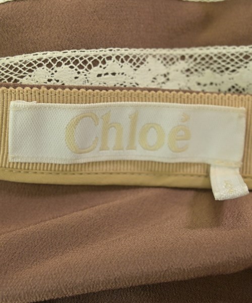 Chloe（クロエ）ひざ丈スカート 茶 サイズ:34(XXS位) レディース/2200682134286