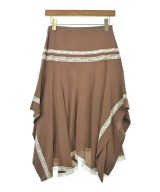 Chloe（クロエ）ひざ丈スカート 茶 サイズ:34(XXS位) レディース/2200682134286