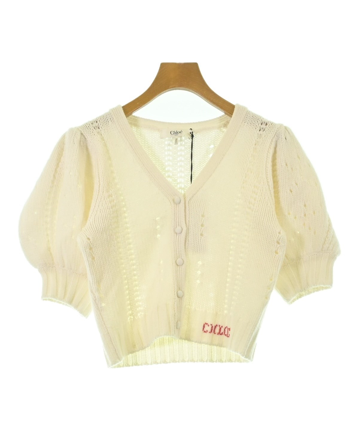 Chloe（クロエ）カーディガン 白 サイズ:S レディース/2200693991502