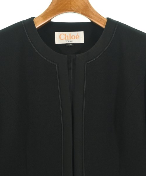 Chloe（クロエ）ノーカラージャケット 黒 サイズ:36(XS位) レディース/2200692110034