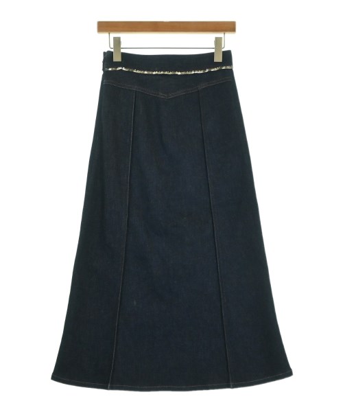 Chloe（クロエ）ひざ丈スカート 紺 サイズ:34(XXS位) レディース/2200695743109