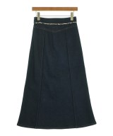 Chloe（クロエ）ひざ丈スカート 紺 サイズ:34(XXS位) レディース/2200695743109