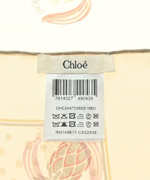 Chloe（クロエ）バンダナ・スカーフ ベージュ サイズ:- レディース/2200656936014