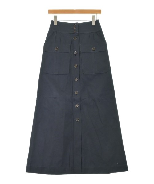 Chloe(クロエ)ロング・マキシ丈スカート 紺 サイズ:34(XXS位)/2200657078201