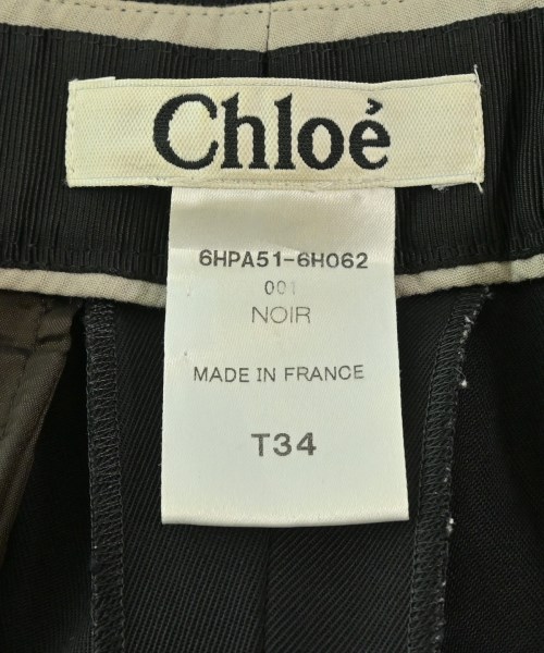Chloe（クロエ）スラックス 黒 サイズ:34(XS位) レディース/2200655324010