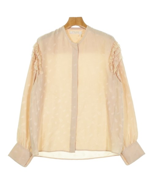 Chloe(クロエ)ブラウス ベージュ サイズ:34(XXS位)/2200657517076