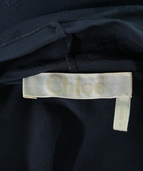 Chloe（クロエ）ブラウス 紺 サイズ:36(XS位) レディース/2200657517106