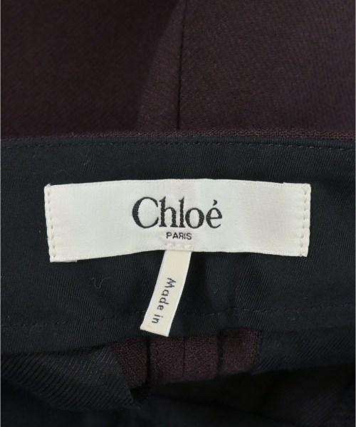 Chloe（クロエ）スラックス 茶 サイズ:34(XXS位) レディース/2200716525028