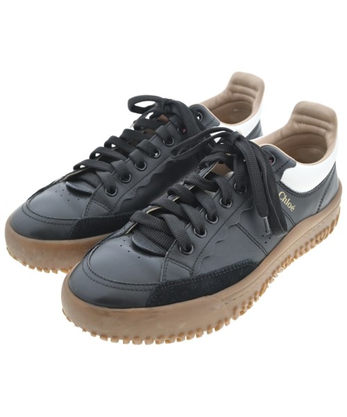 Chloe(クロエ)スニーカー 黒 サイズ:EU37(23.5cm位)/2200646120058