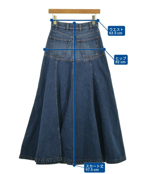Chloe（クロエ）ロング・マキシ丈スカート 青 サイズ:34(XXS位) レディース/2200704281011
