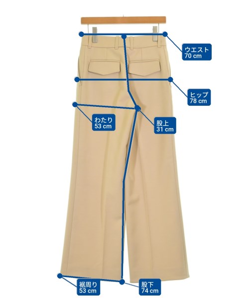 Chloe（クロエ）スラックス ベージュ サイズ:36(XS位) レディース/2200700659401