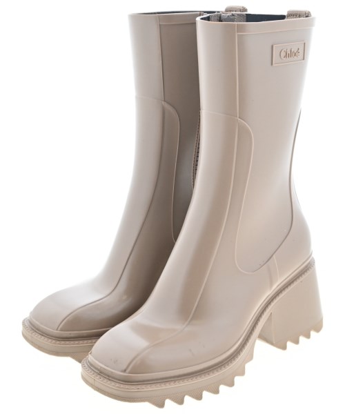 Chloe(クロエ)レインシューズ ベージュ サイズ:EU36(22.5cm位)/2200664701031