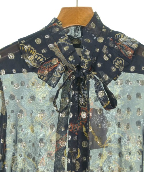 Chloe（クロエ）ブラウス 紺 サイズ:34(L位) レディース/2200665818561