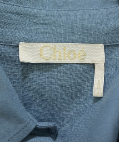 Chloe（クロエ）シャツワンピース 青 サイズ:34(XXS位) レディース/2200733700026