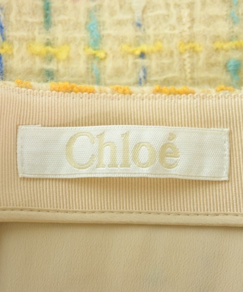 Chloe（クロエ）ひざ丈スカート 黄 サイズ:38(S位) レディース/2200726142093