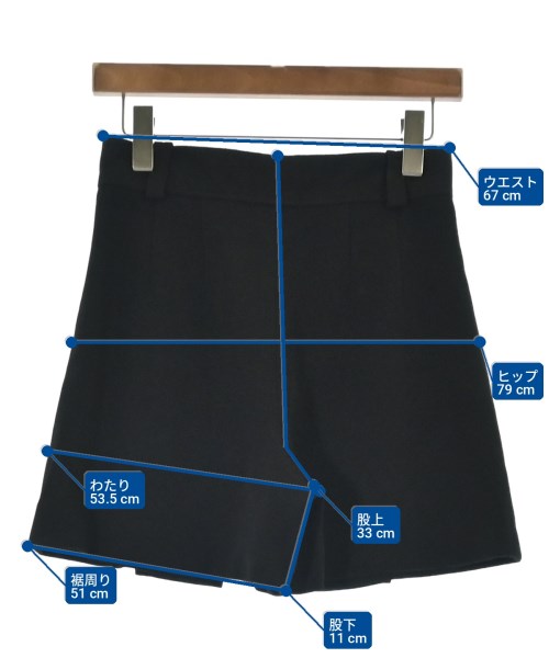 Chloe（クロエ）ショートパンツ 黒 サイズ:36(XS位) レディース/2200722526033