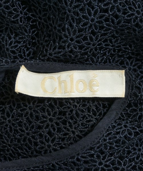 Chloe（クロエ）ブラウス 紺 サイズ:36(XS位) レディース/2200717438068