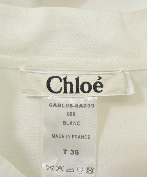 Chloe（クロエ）ブラウス 白 サイズ:36(XS位) レディース/2200729098069