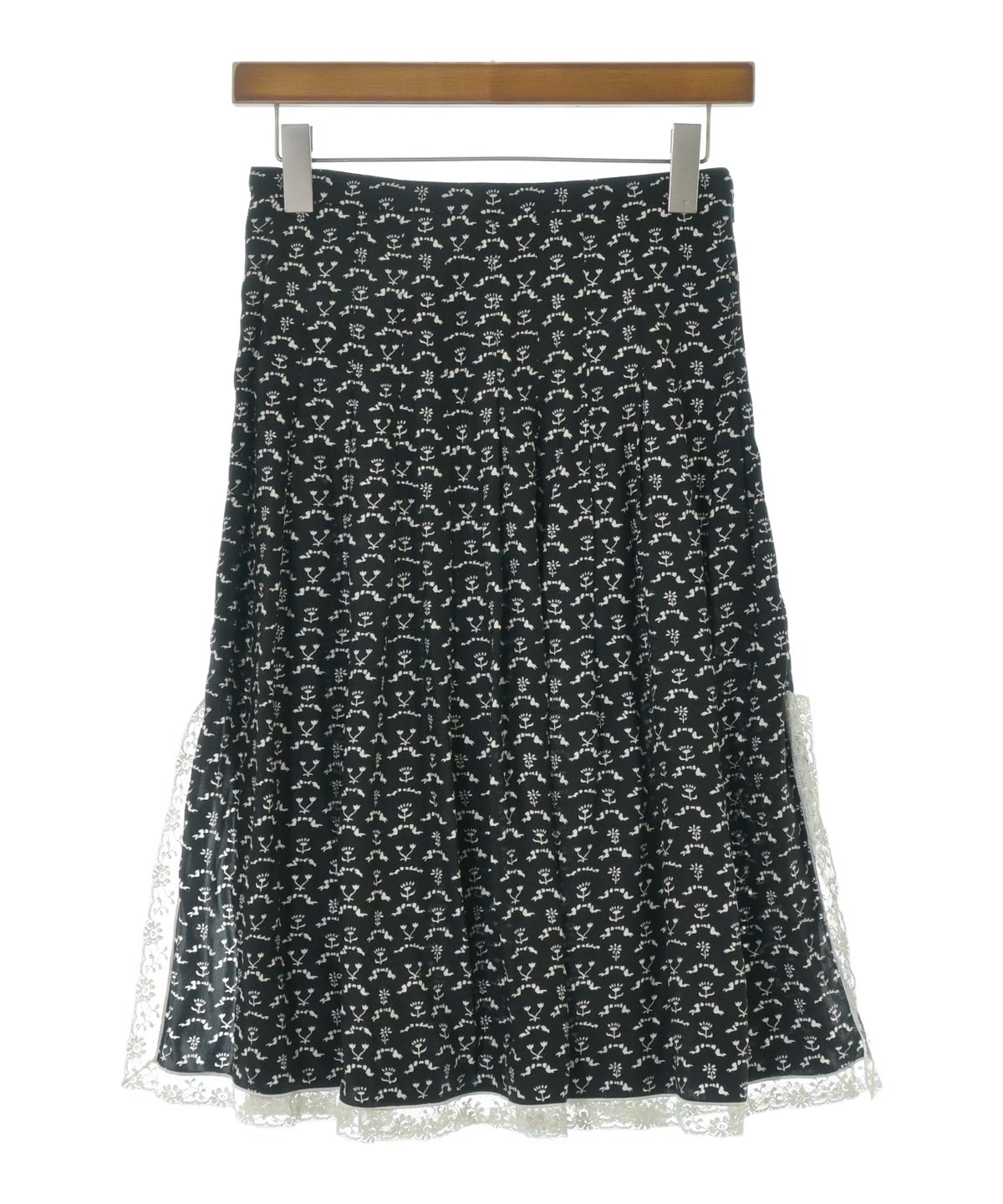 Chloe（クロエ）ひざ丈スカート 黒 サイズ:34(XXS位) レディース