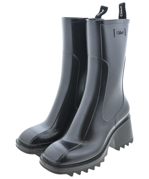 Chloe(クロエ)レインシューズ 黒 サイズ:EU36(22.5cm位)/2200681880016