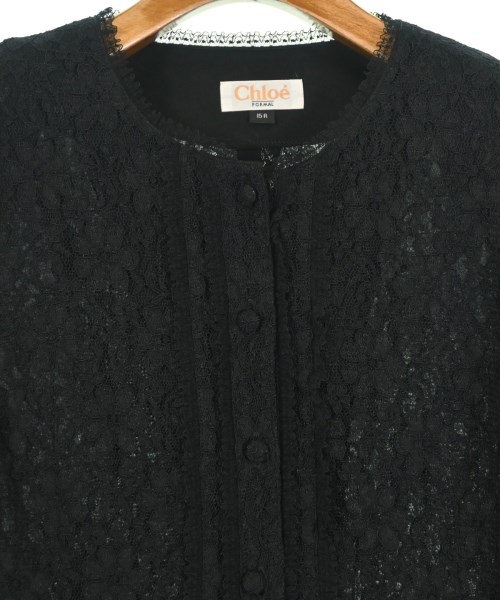 Chloe（クロエ）ノーカラージャケット 黒 サイズ:15R(L位) レディース/2200683486018