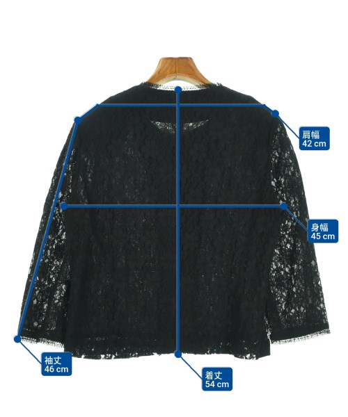 Chloe（クロエ）ノーカラージャケット 黒 サイズ:15R(L位) レディース/2200683486018