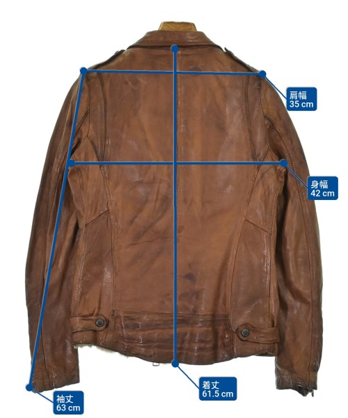 GIORGIO BRATO（ジョルジオ　ブラット）ライダース 茶 サイズ:42(M位) レディース/2200622540016