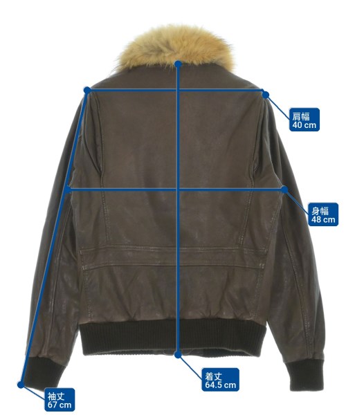 GIORGIO BRATO（ジョルジオ　ブラット）ライダース 茶 サイズ:46(XL位) レディース/2200671223335