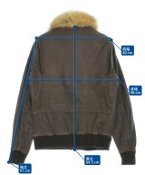 GIORGIO BRATO（ジョルジオ　ブラット）ライダース 茶 サイズ:46(XL位) レディース/2200671223335