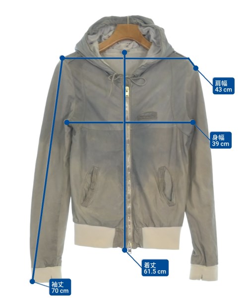 GIORGIO BRATO（ジョルジオ　ブラット）ライダース グレー サイズ:44(S位) メンズ/2200661763131