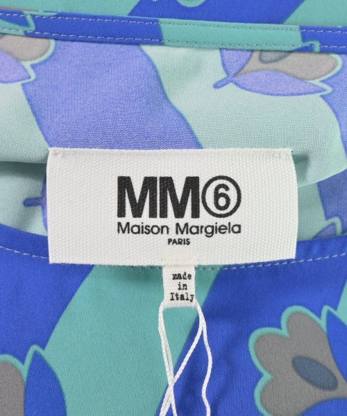 MM6 エムエムシックス ブラウス 40(M位) 緑x青(総柄)
