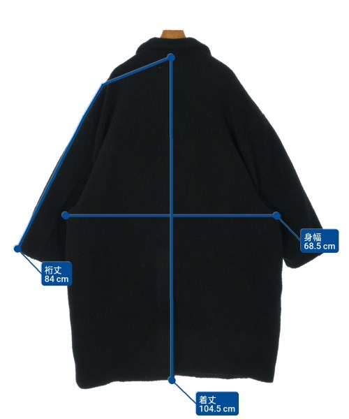 MM6（エムエムシックス）チェスターコート 黒 サイズ:38(S位) レディース/2200634723018